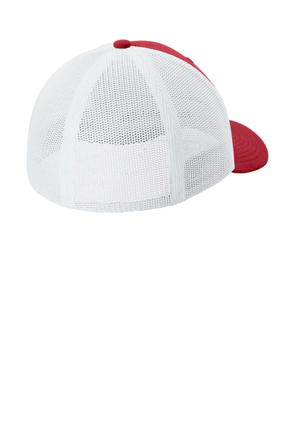 Deep Red/ White
