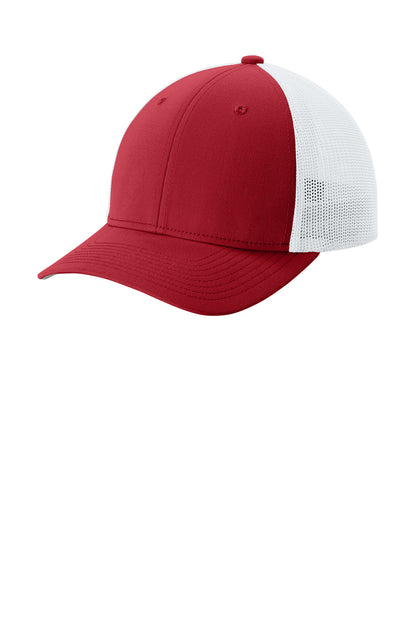 Deep Red/ White