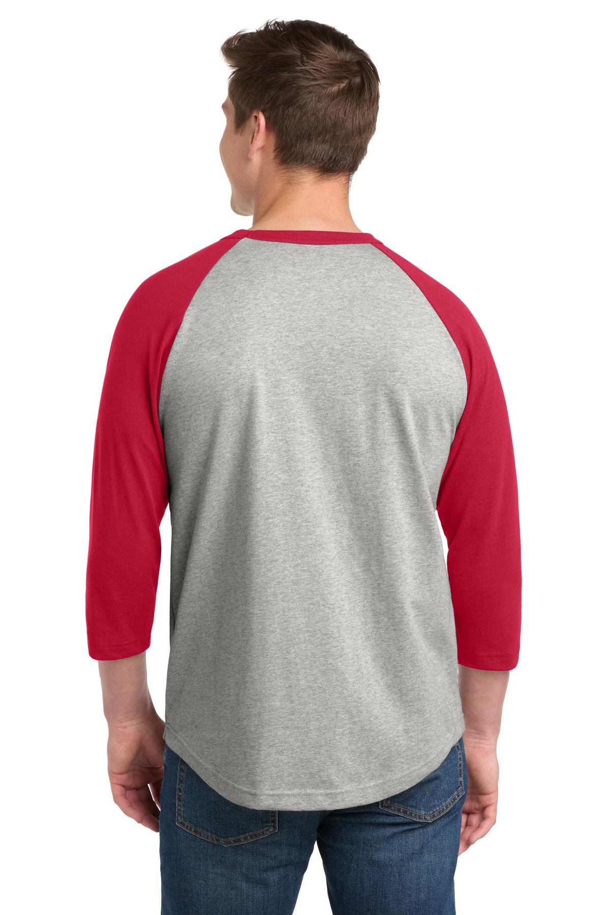 Heather Grey/ Red