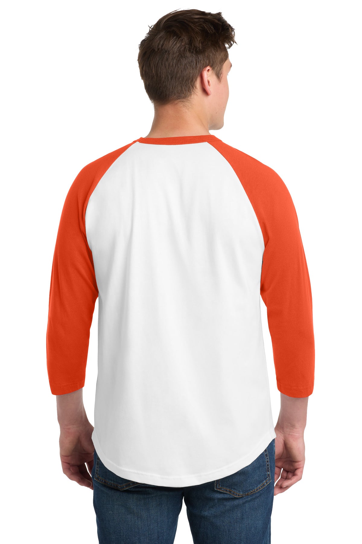 White/ Deep Orange