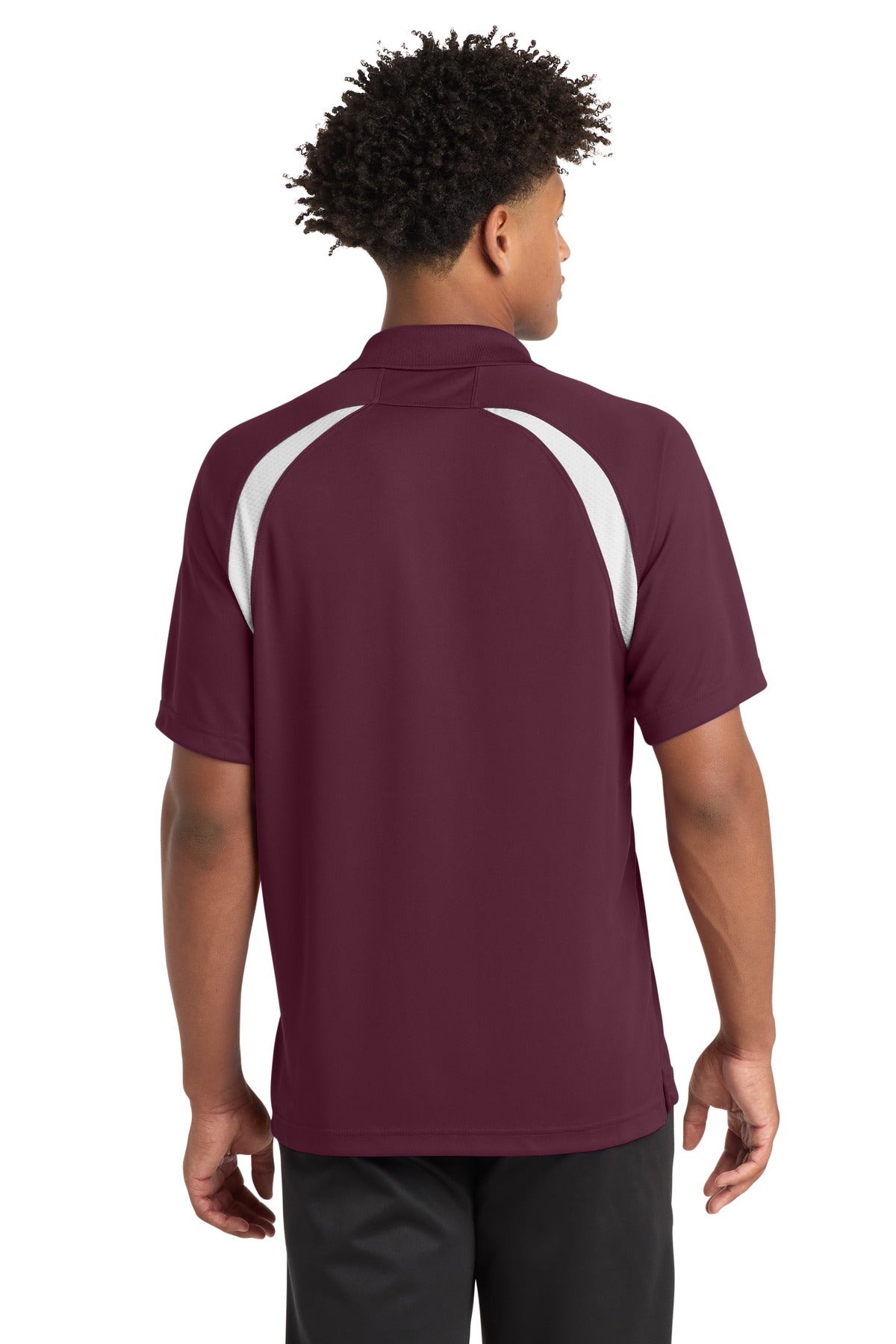 Maroon/ White