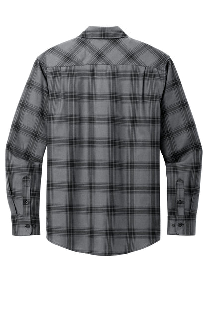 Grey/ Black Open Plaid