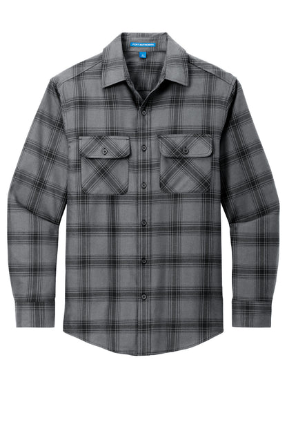 Grey/ Black Open Plaid