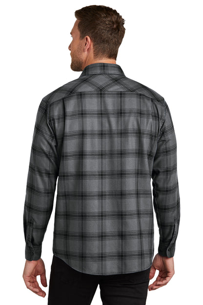 Grey/ Black Open Plaid
