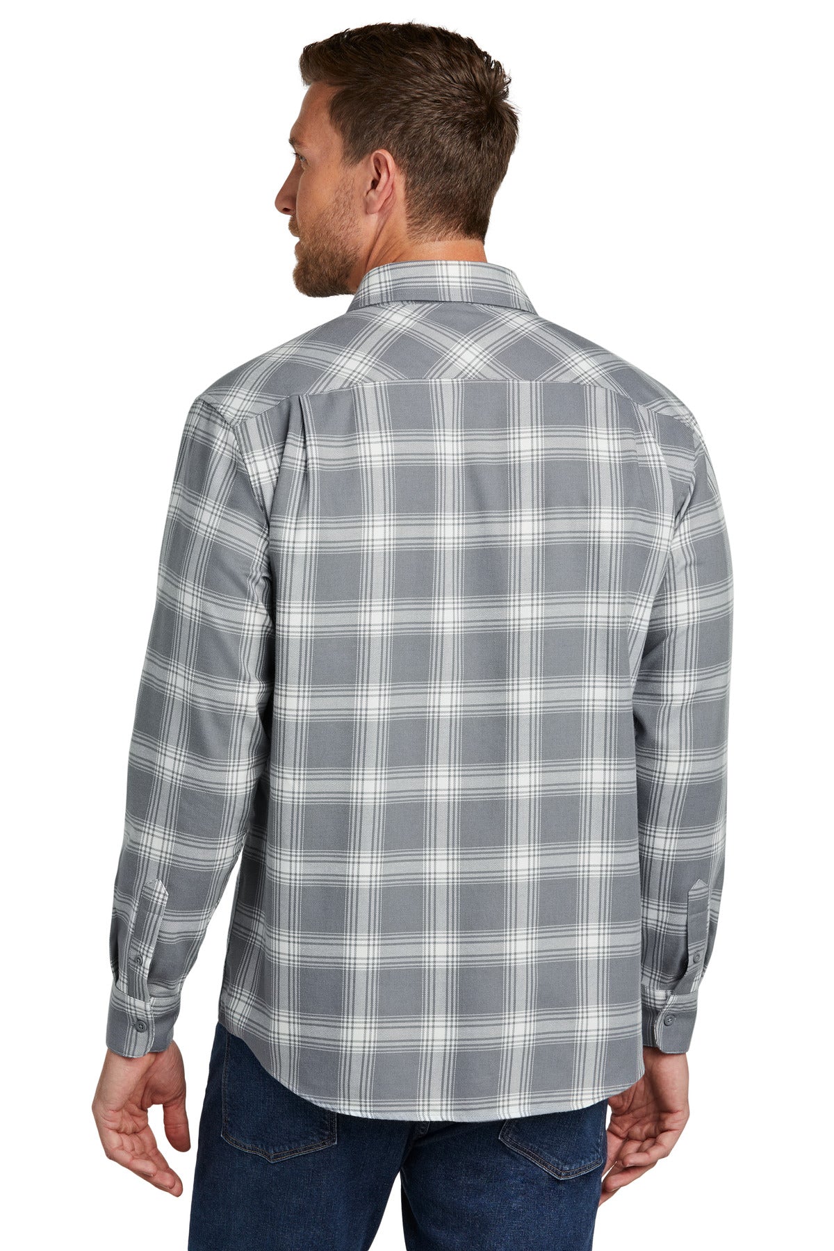 Grey/ Cream Open Plaid