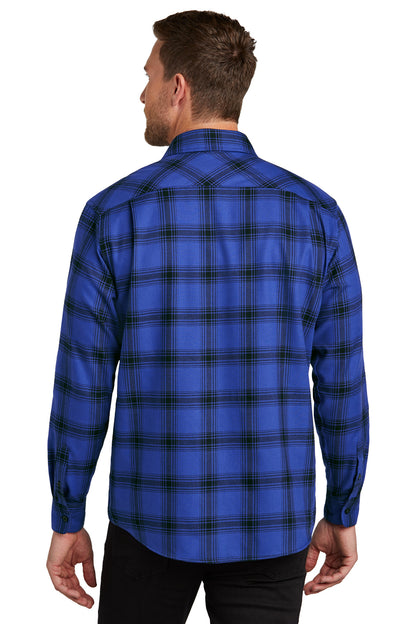 Royal/ Black Open Plaid