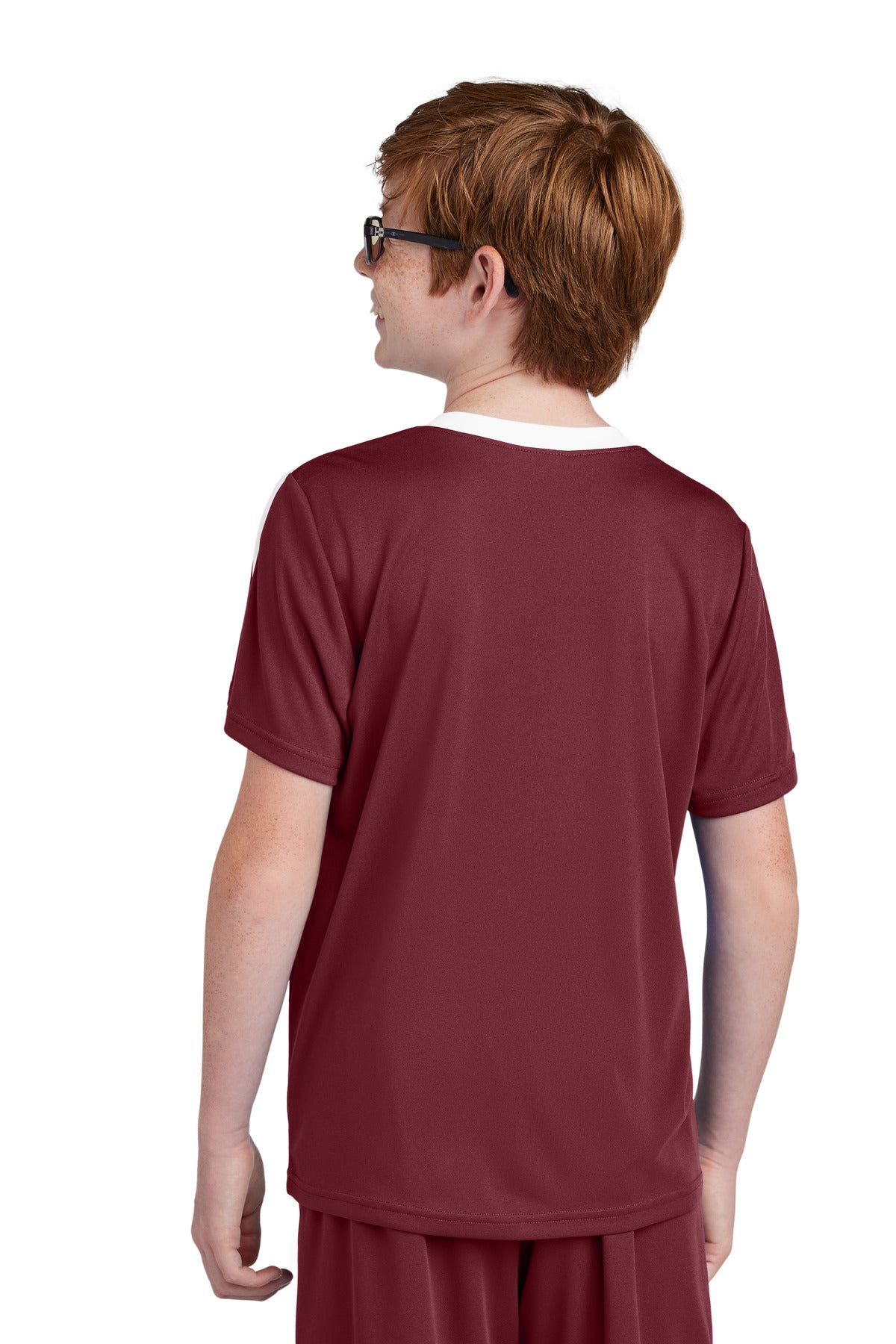 Maroon/ White