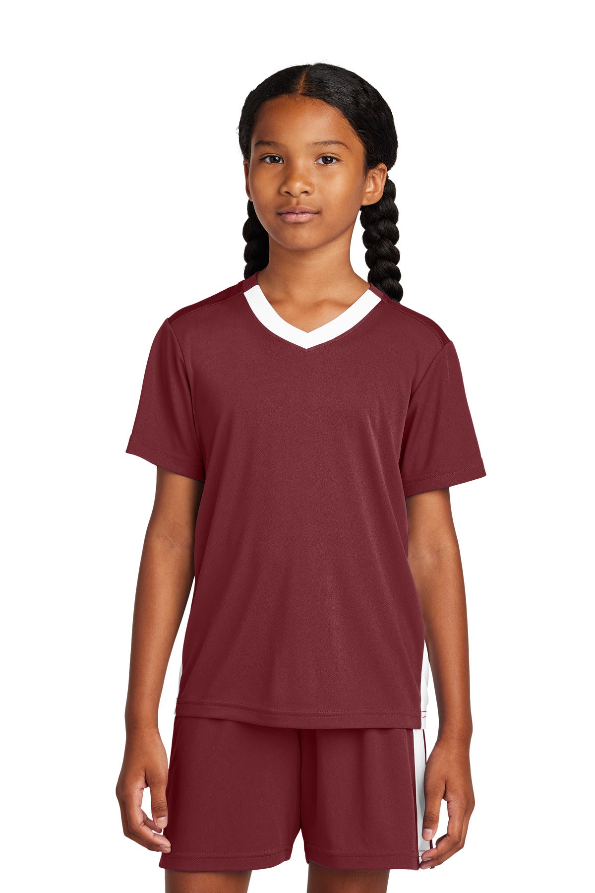 Maroon/ White