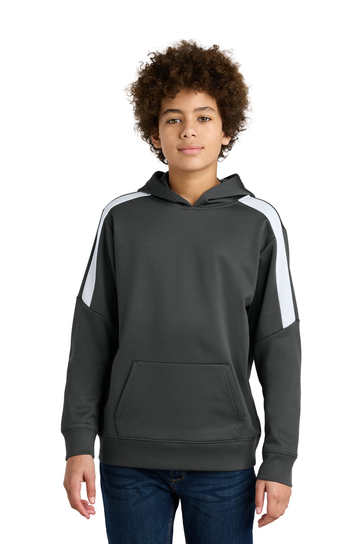 Sport-Tek Youth Sport-Wick Fleece United Pullover Hoodie (YST255)