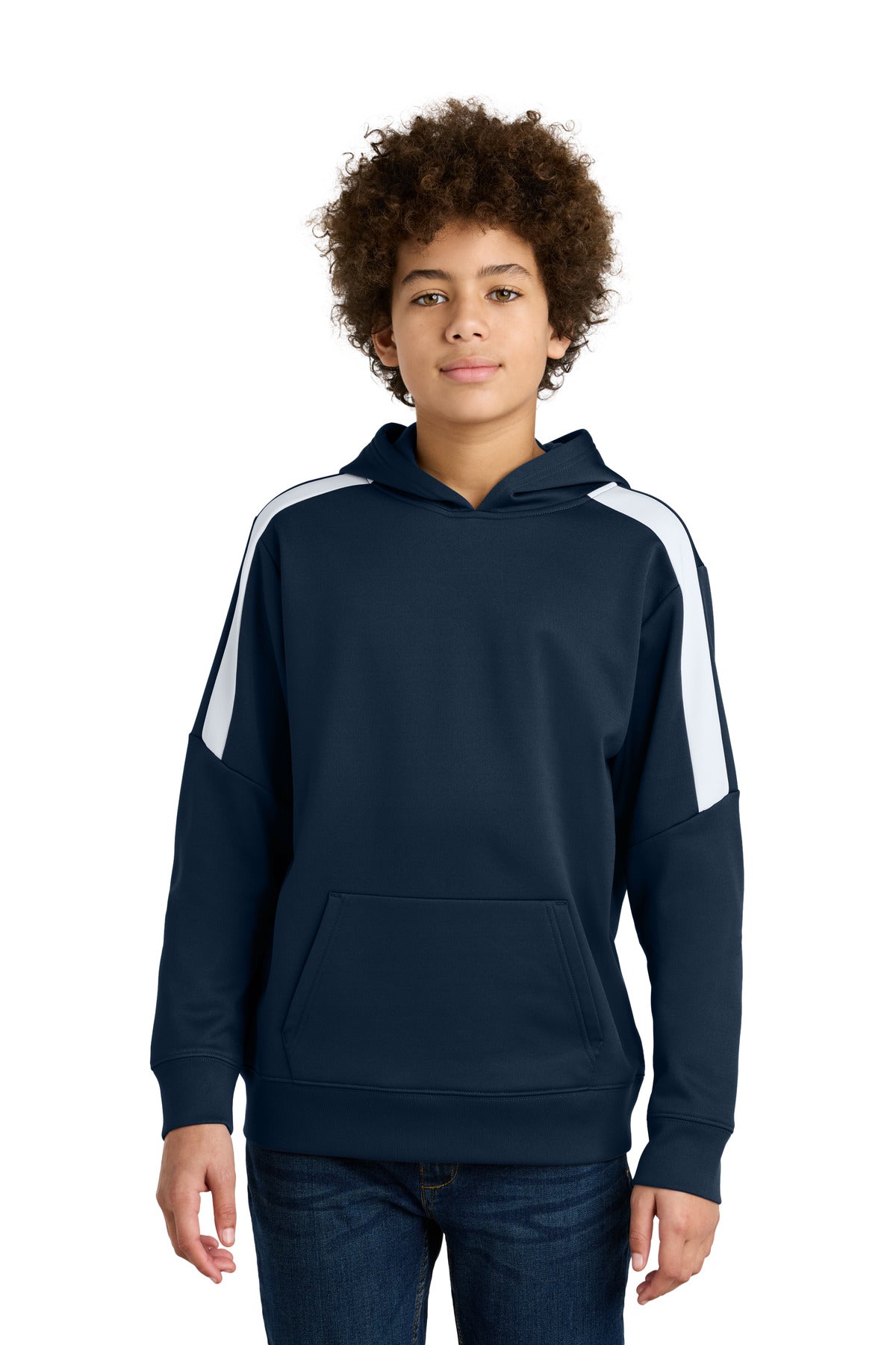 Sport-Tek Youth Sport-Wick Fleece United Pullover Hoodie (YST255)