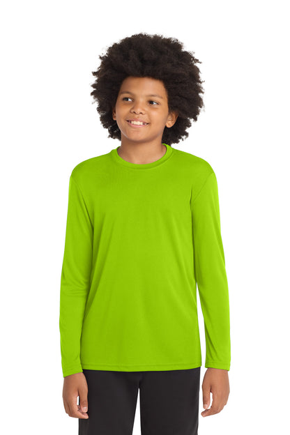 Camiseta juvenil de manga larga PosiCharge Competitor™ de Sport-Tek (YST350LS)
