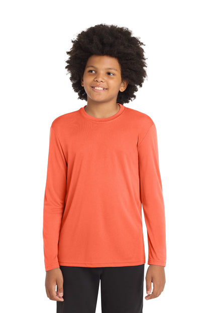 Camiseta juvenil de manga larga PosiCharge Competitor™ de Sport-Tek (YST350LS)