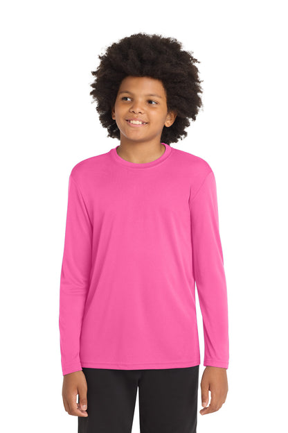 Camiseta juvenil de manga larga PosiCharge Competitor™ de Sport-Tek (YST350LS)