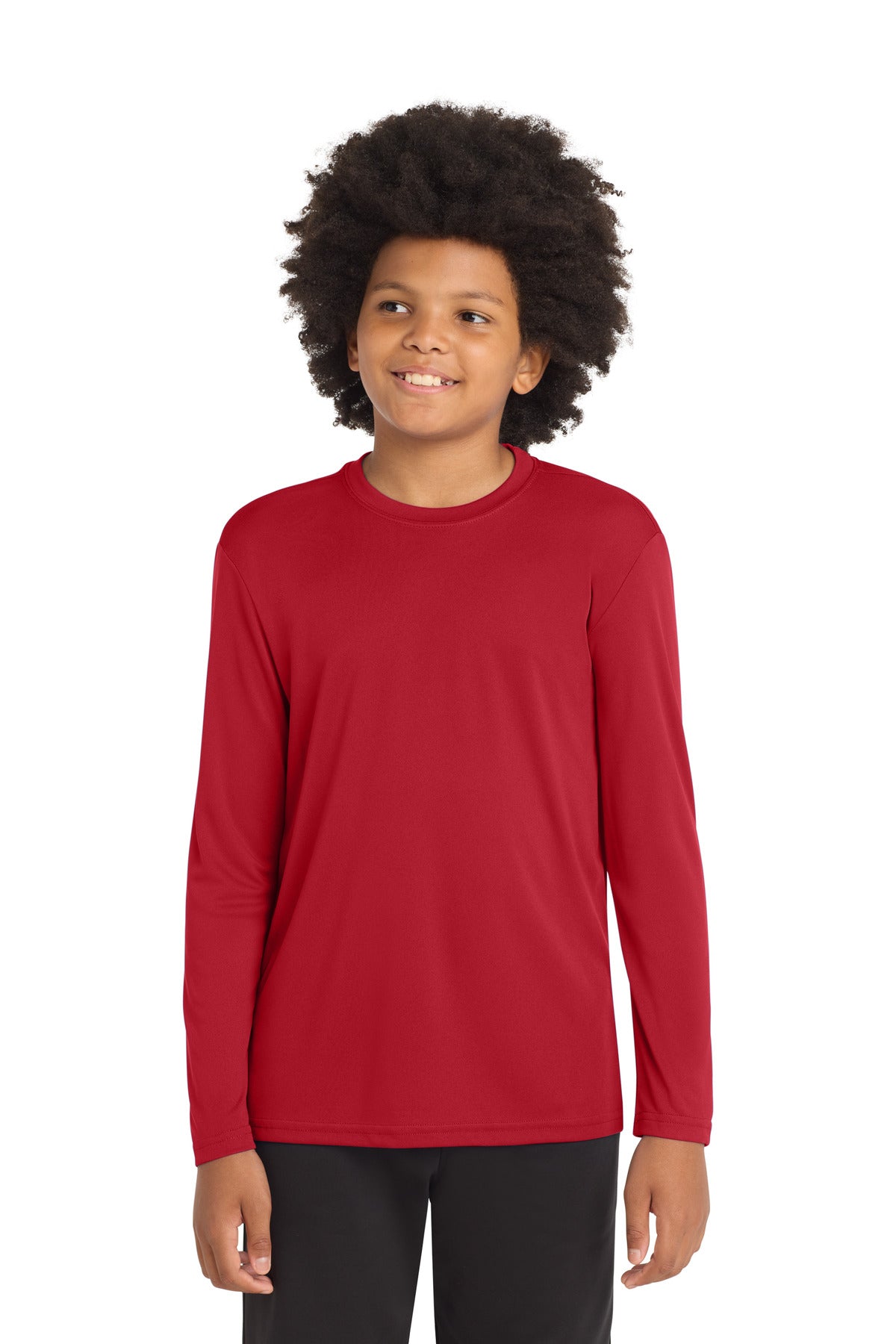 Camiseta juvenil de manga larga PosiCharge Competitor™ de Sport-Tek (YST350LS)