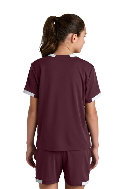 Maroon/ White