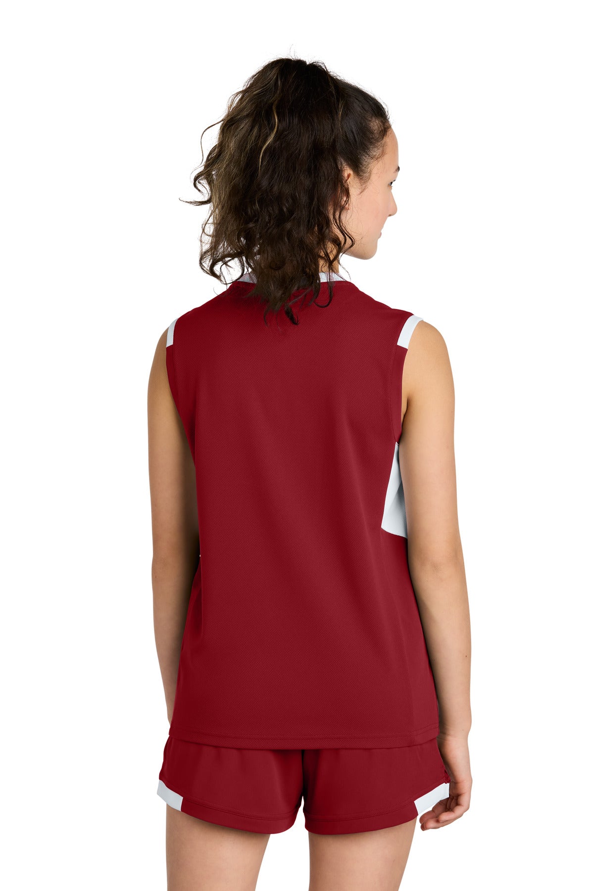 Deep Red/ White