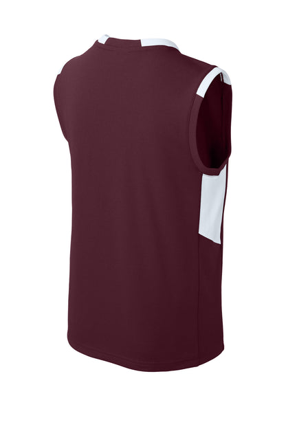 Maroon/ White