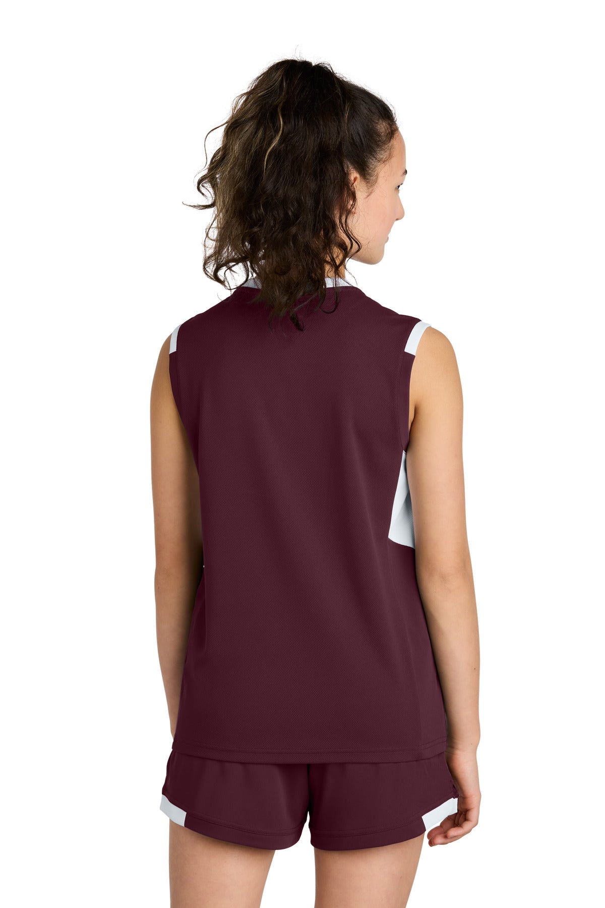 Maroon/ White