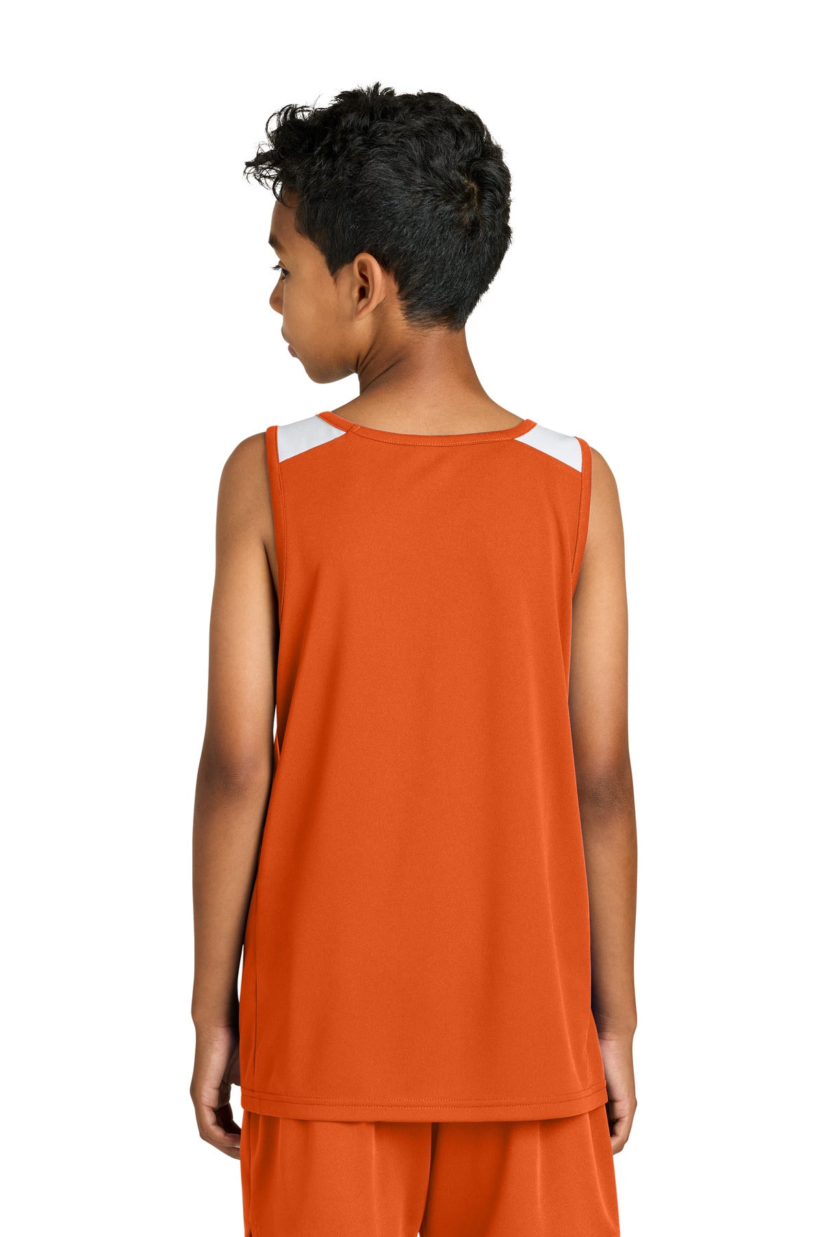Deep Orange/ White