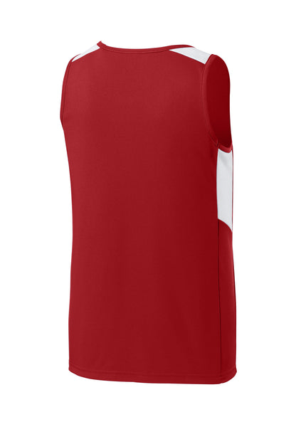 Deep Red/ White
