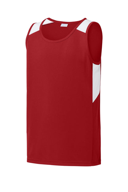 Deep Red/ White