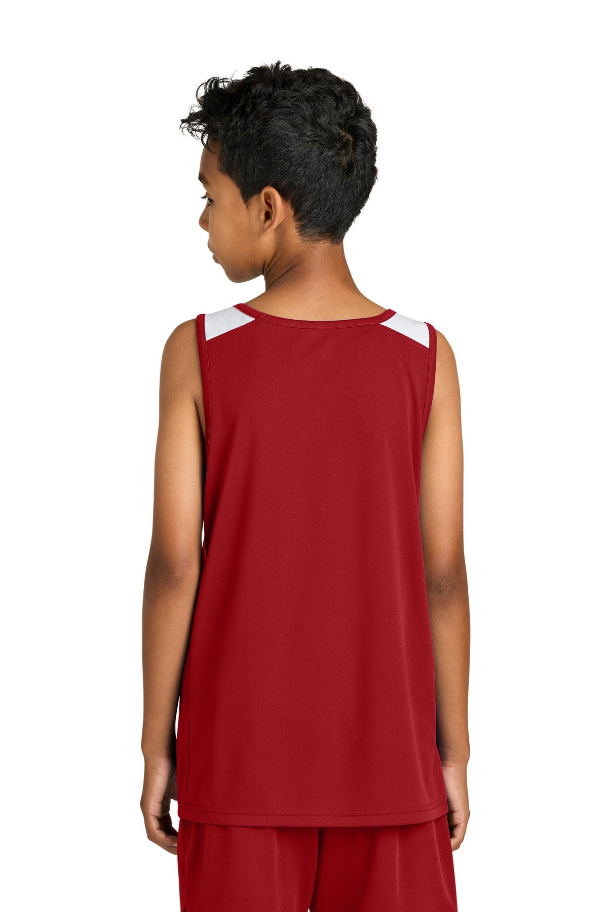Deep Red/ White