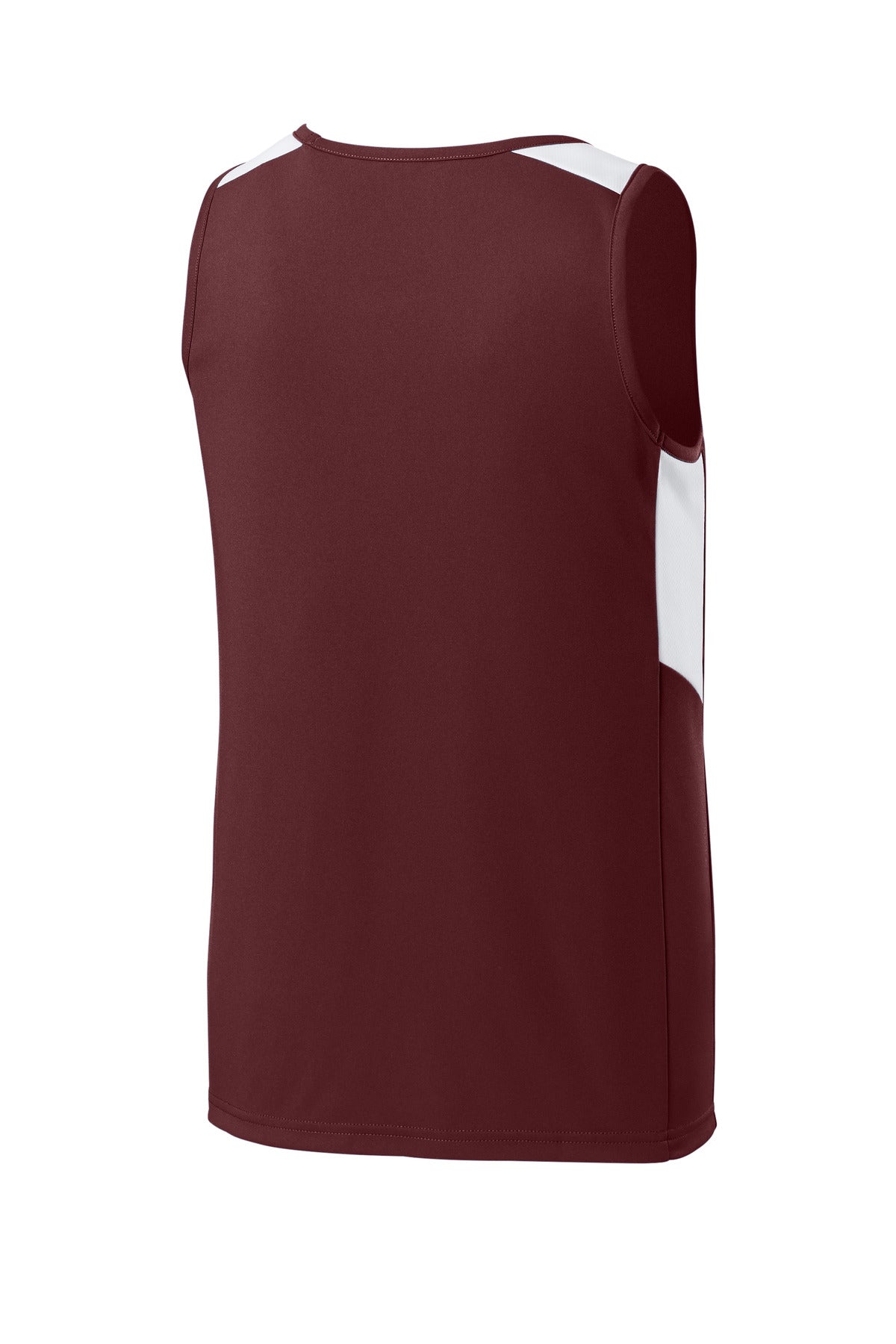 Maroon/ White