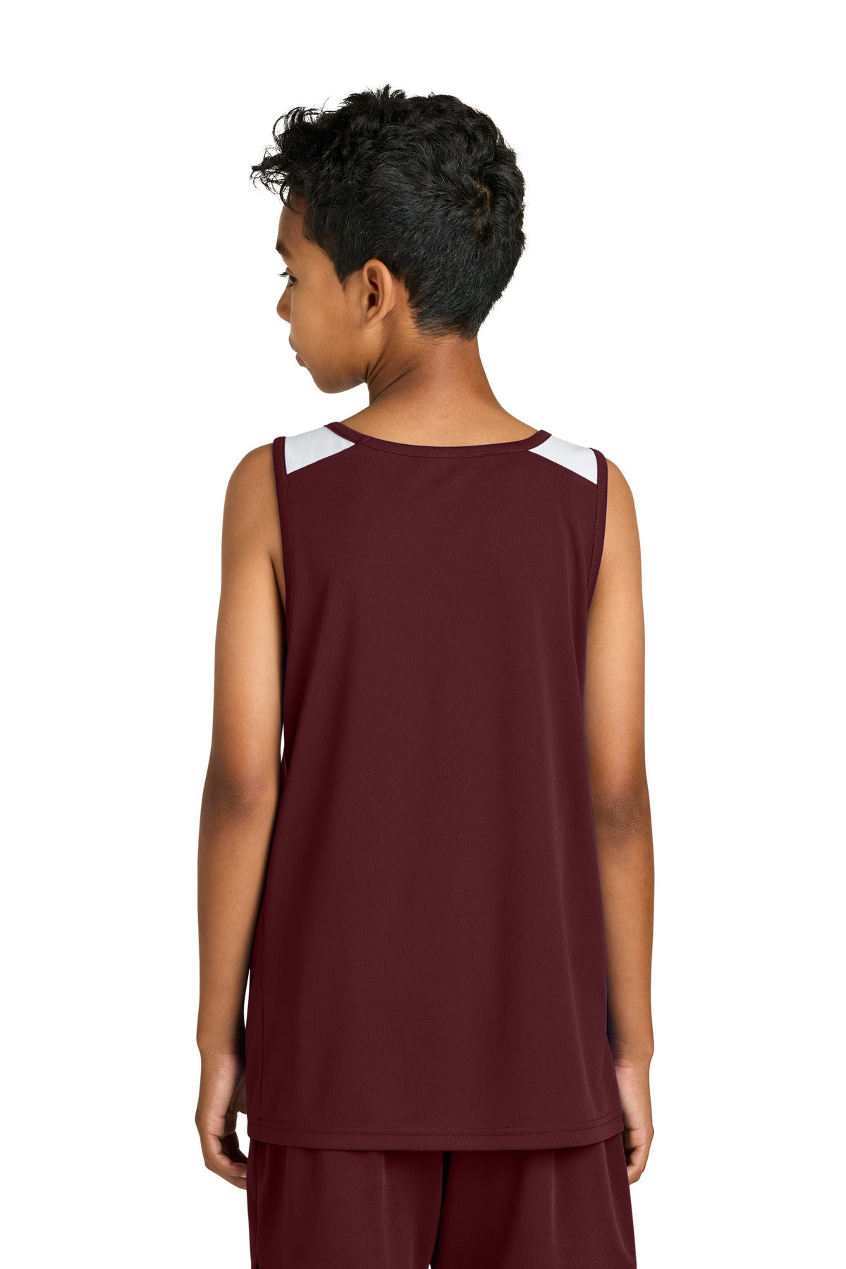 Maroon/ White