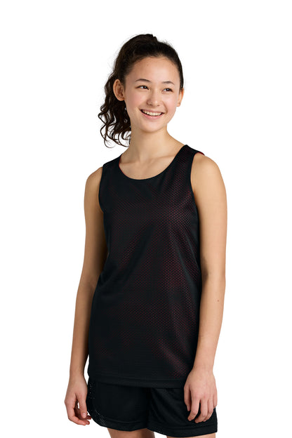 Camiseta sin mangas reversible de malla PosiCharge para jóvenes de Sport-Tek (YST5000)