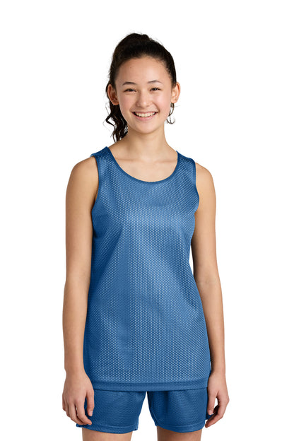 Camiseta sin mangas reversible de malla PosiCharge para jóvenes de Sport-Tek (YST5000)