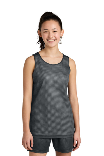 Camiseta sin mangas reversible de malla PosiCharge para jóvenes de Sport-Tek (YST5000)