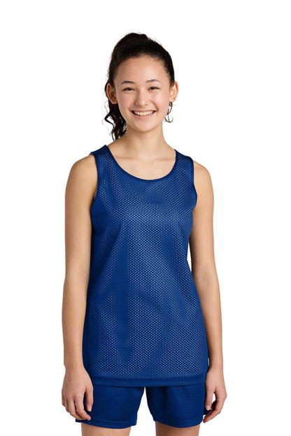 Camiseta sin mangas reversible de malla PosiCharge para jóvenes de Sport-Tek (YST5000)