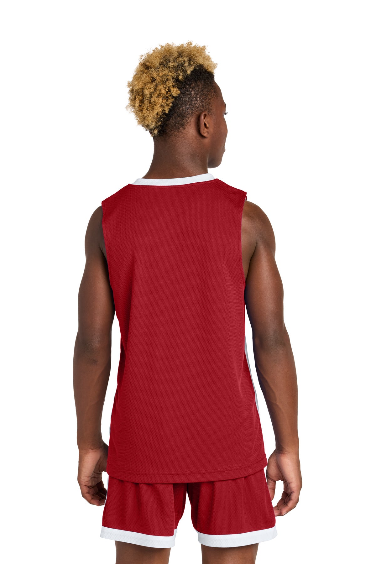Deep Red/ White