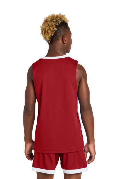 Deep Red/ White