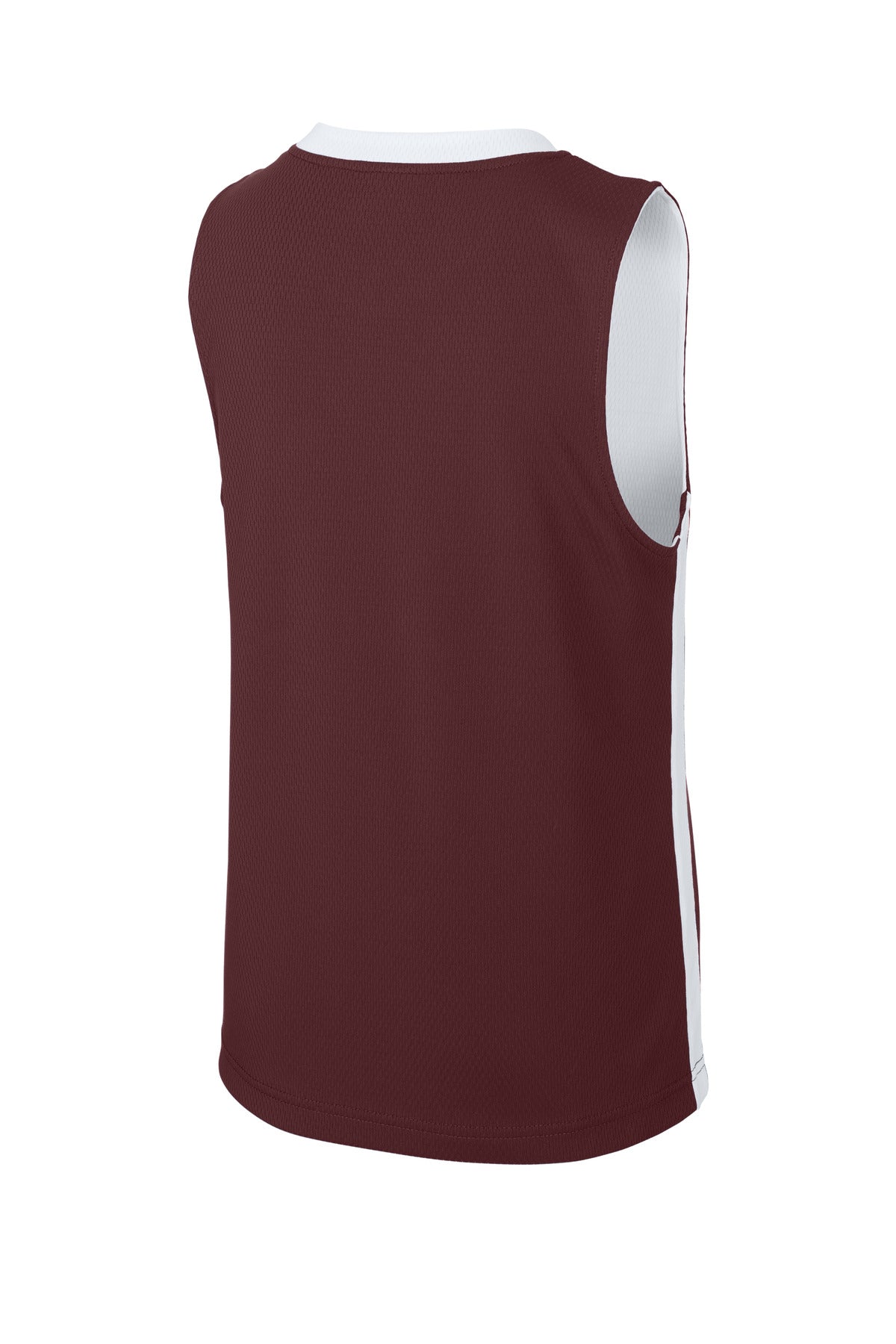 Maroon/ White