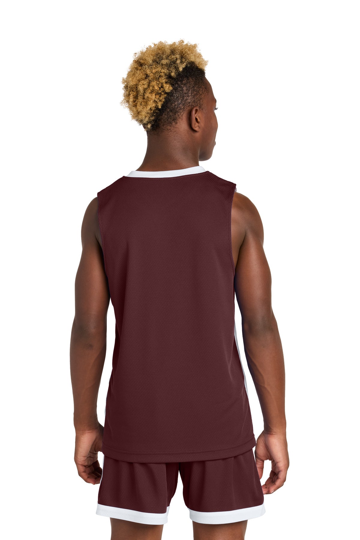 Maroon/ White