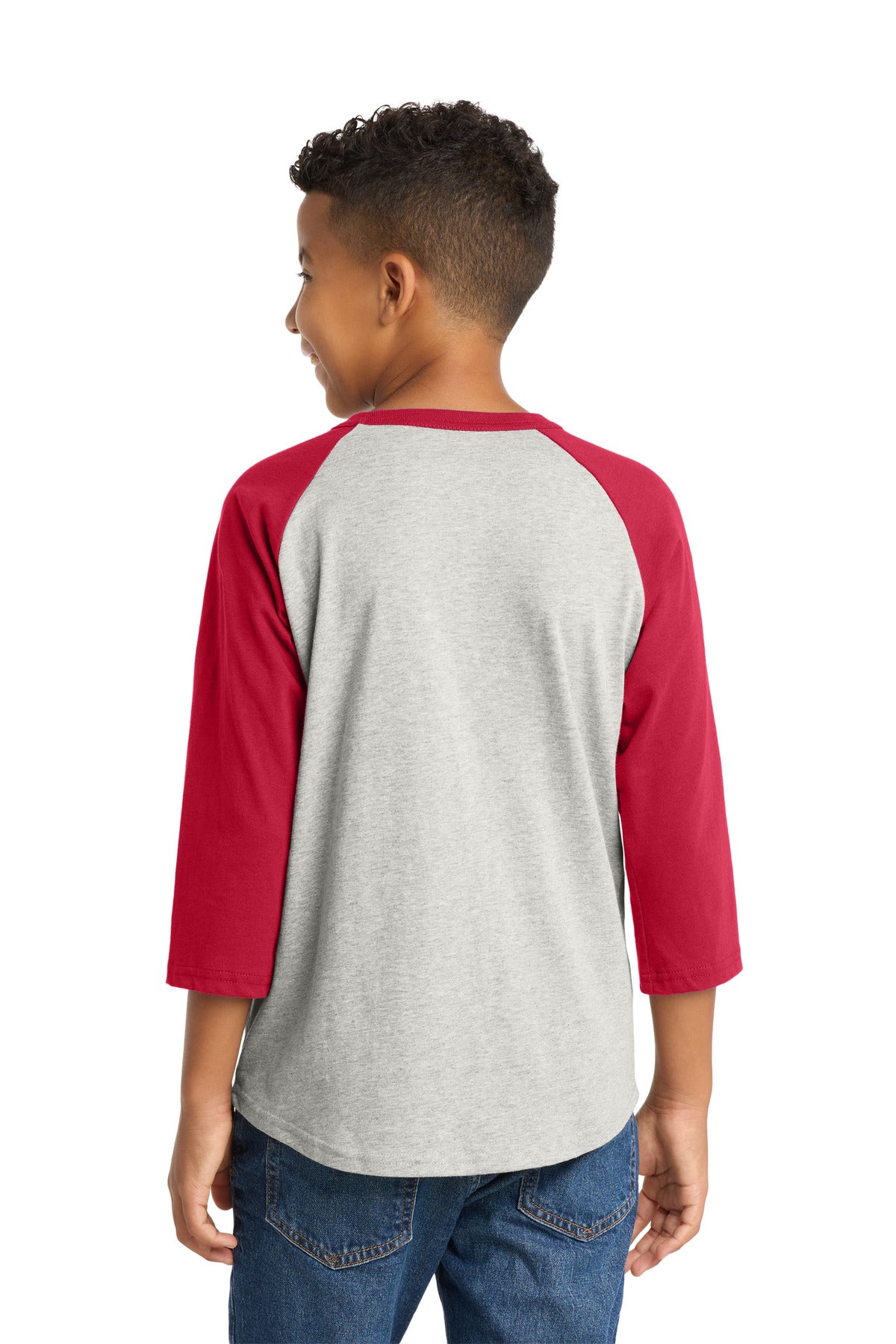 Heather Grey/ Red