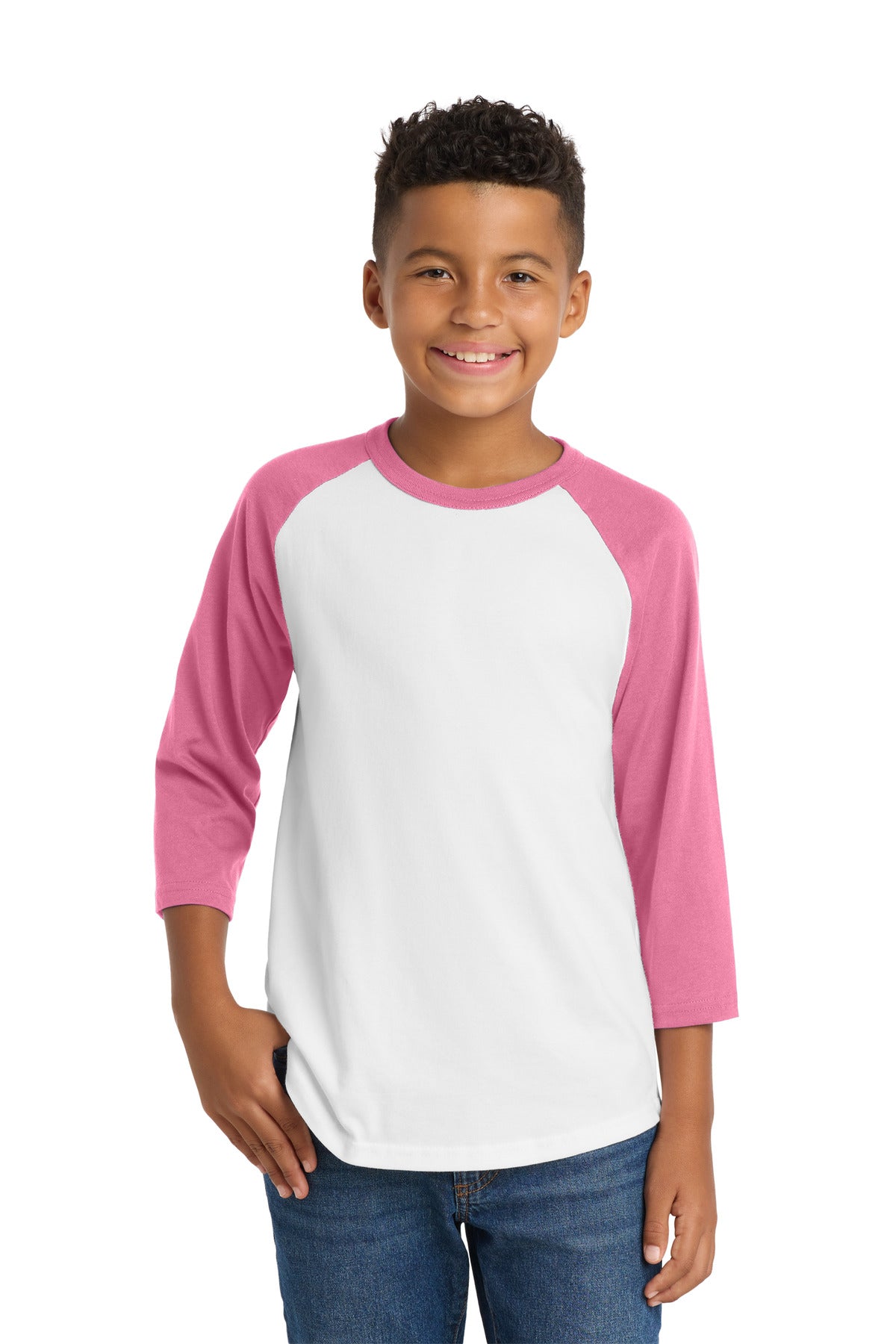 White/ Bright Pink