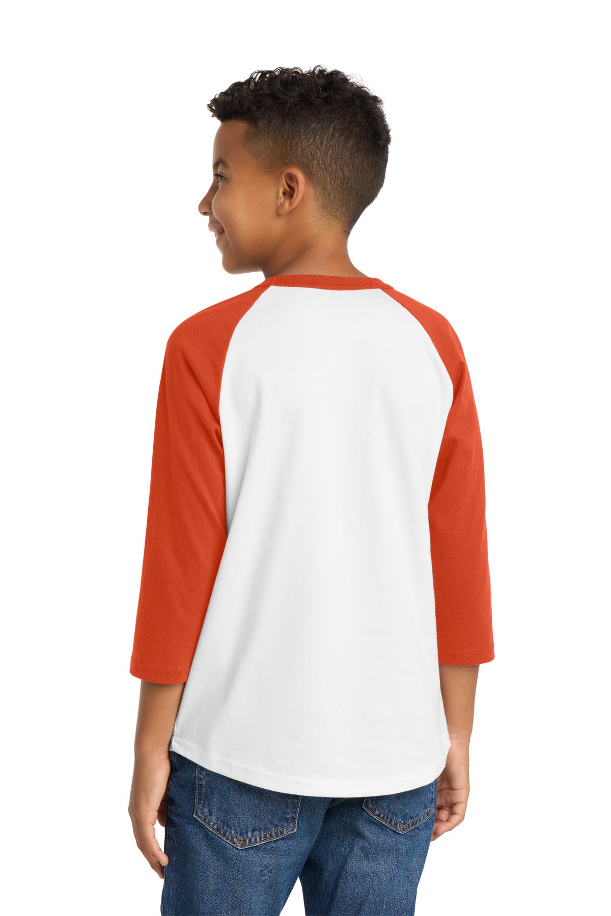 White/ Deep Orange
