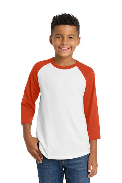 White/ Deep Orange