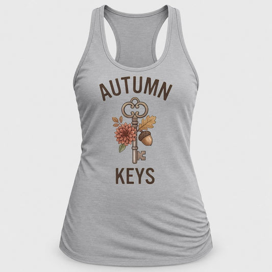 Autumn Keys racerback tank in Silver