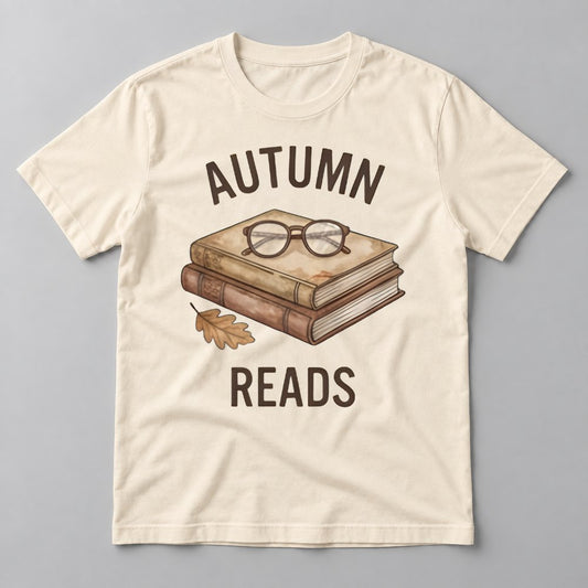 Autumn Reads tee in Natural