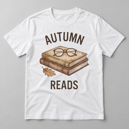 Autumn Reads tee in White