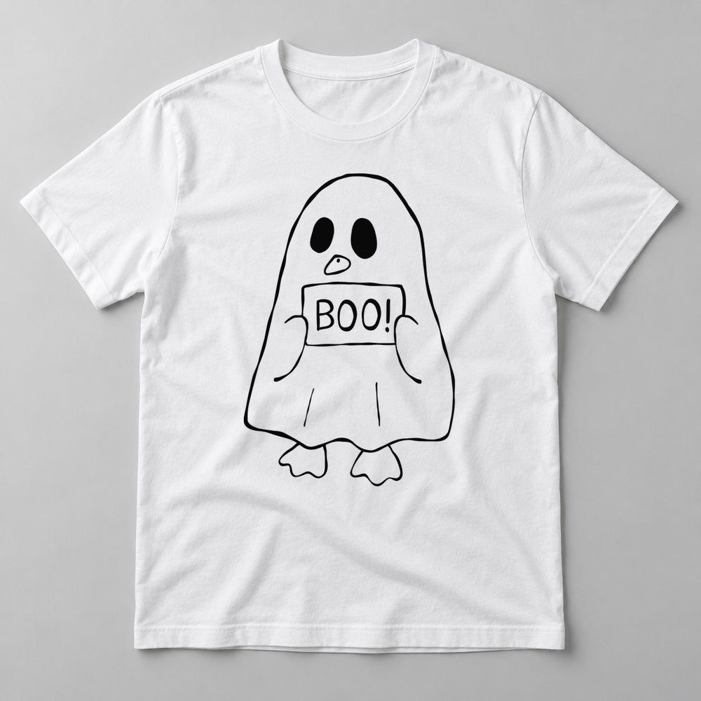 Boo Sign Ghost tee in White
