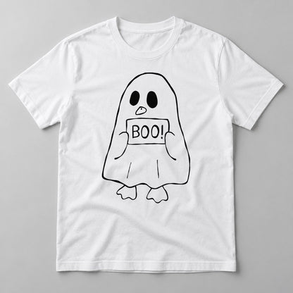 Boo Sign Ghost tee in White