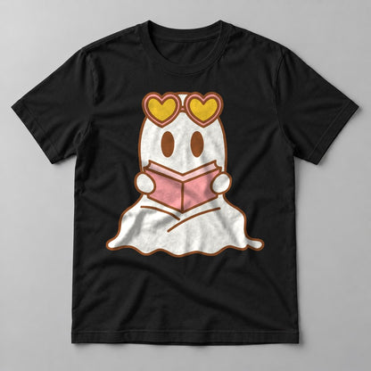 Bookish Ghost tee in Black