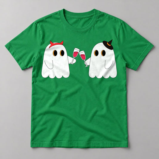 Cheers Ghosts tee in Kelly Green