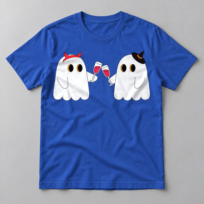 Cheers Ghosts tee in True Royal