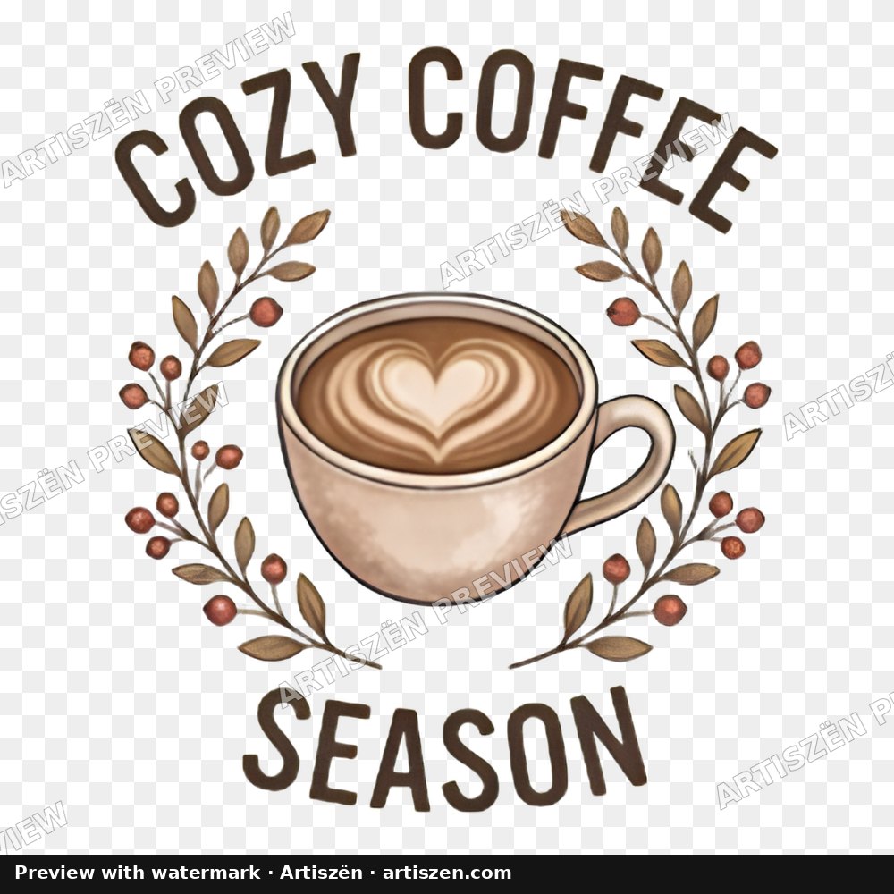 Cozy Coffee Season PNG preview
