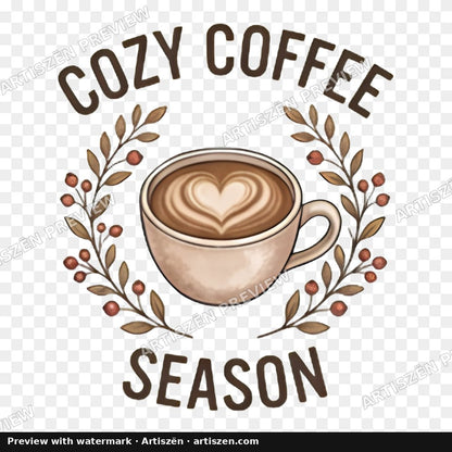 Cozy Coffee Season PNG preview
